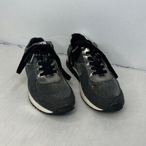 MICHAEL Michael Kors Allie Trainer Sneakers, Charcoal Flannel size 9.5
